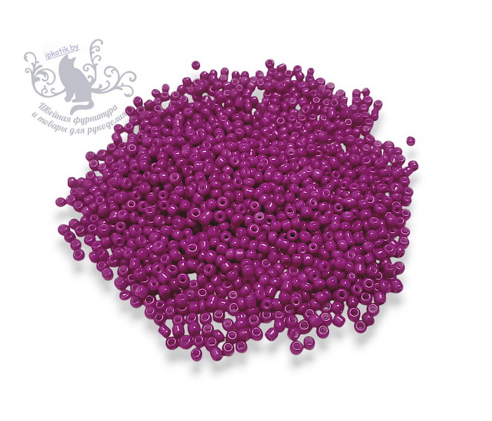К07 Бисер р.12 Непрозрачный__УПАКОВКА 450(+-5гр)гр оттенок сиреневого