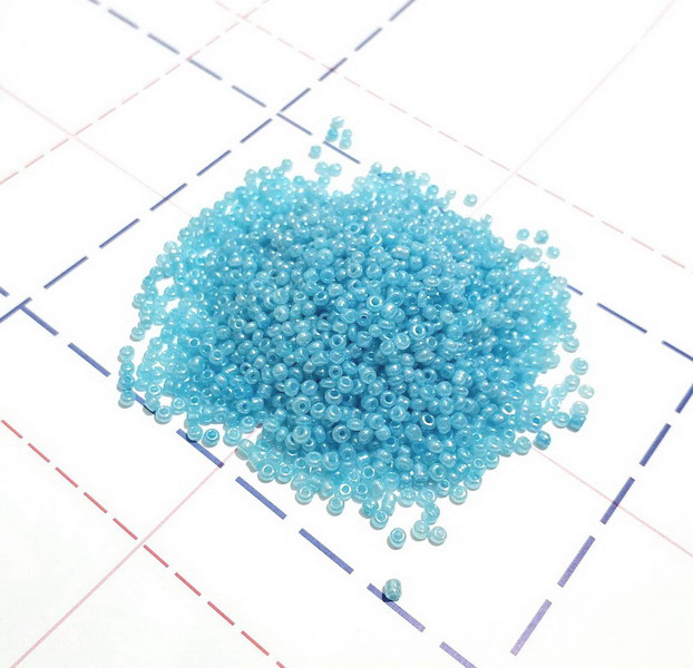 К37 Бисер р.12 50гр (+-1гр) Непрозрачный перламутр