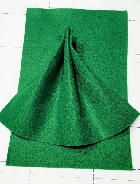 10 Фетр мягкий 1 мм А4 оттенок Изумрудно-зеленый