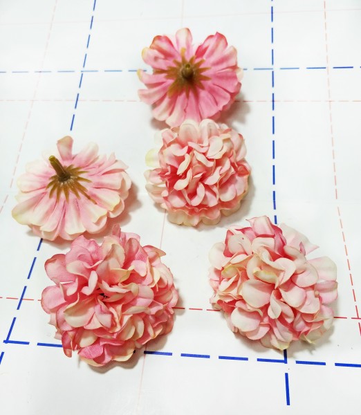 Головки цветов 4,5 см Хризантема Розово-молочный