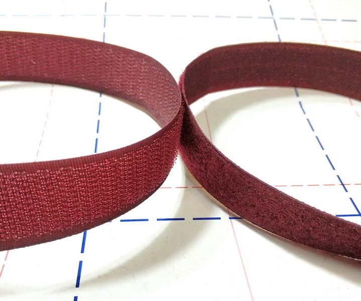 25 мм лента контактная 25м/боб (+-1м) оттенок Бордового