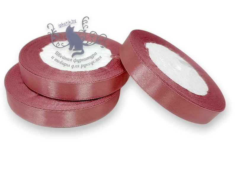 178 Лента атласная 12 мм 23м (+-1м) оттенок пенка