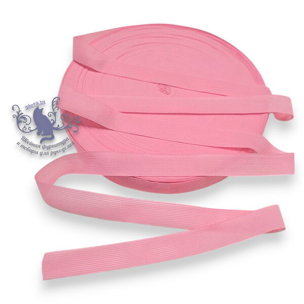 Тесьма 23мм вязаная окантовочная 100м/боб (+-2м) Розовый