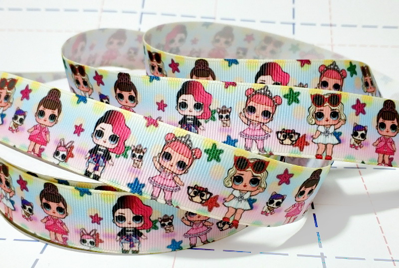 467 25мм Репсовая лента с рисунком 45м (+-1м) ЛОЛ