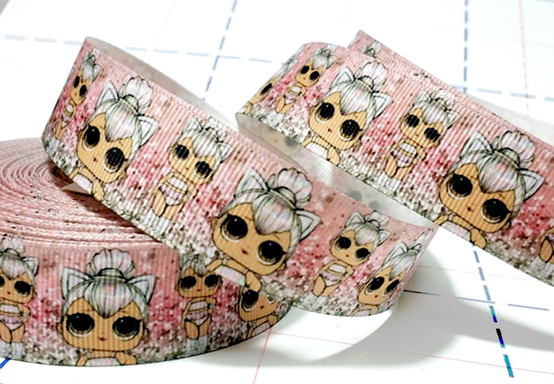 476 25мм Репсовая лента с рисунком 45м (+-1м) ЛОЛ