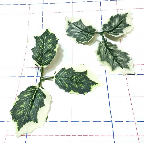 Листья тканевые текстурированные 3л. остролист