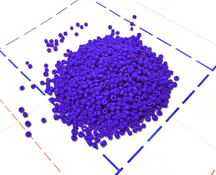 М48 Бисер р.12 50гр (+-1гр) Непрозрачный матовый