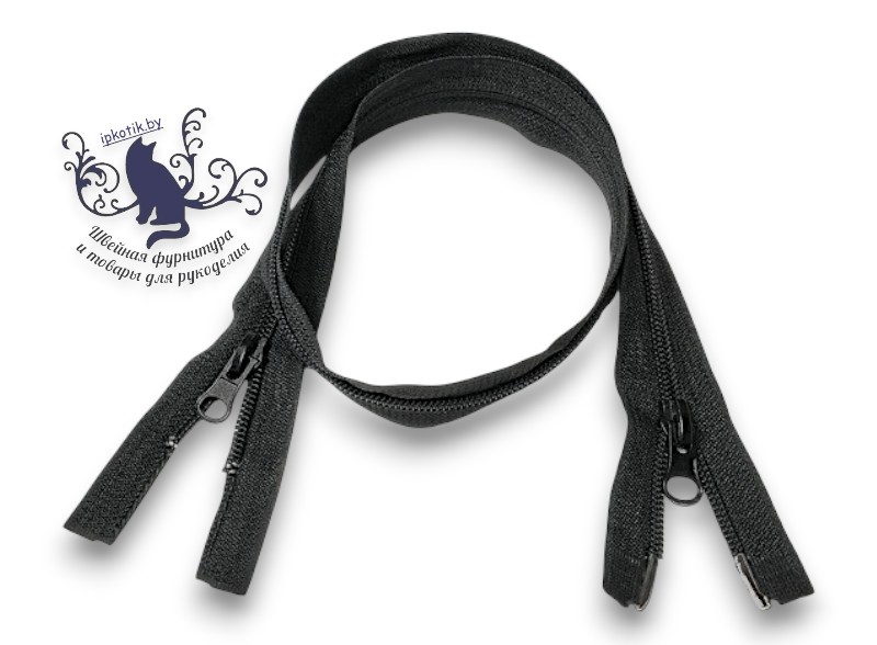 65см Витая молния Т7/2 Черный LOGO