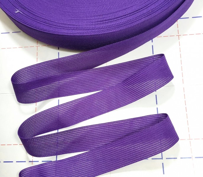 Тесьма вязаная окантовочная 23мм Фиолетовый
