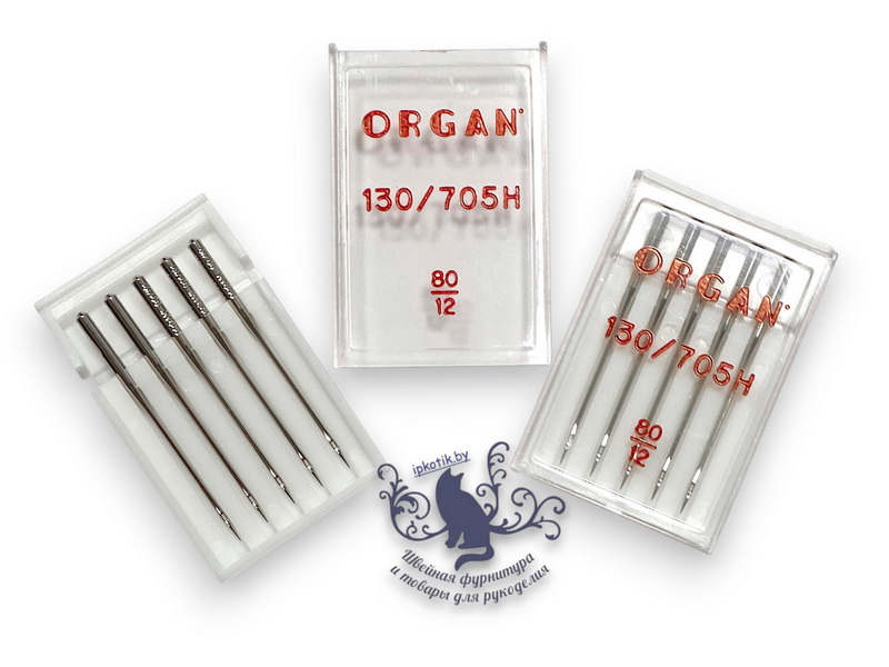 Иглы ORGAN 130/705Н для БШМ (№80) универсальные