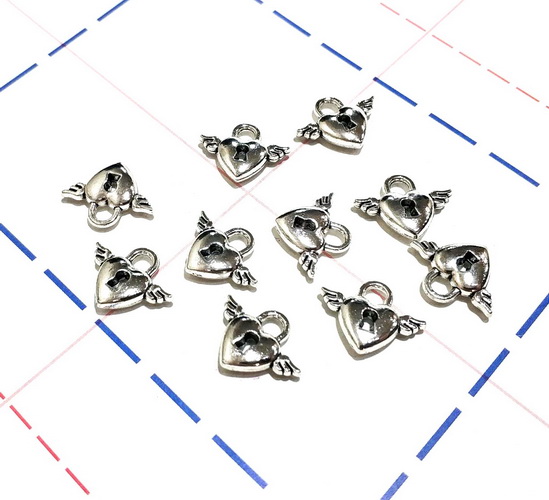 275 Подвеска 17*15 мм Замок Серебро