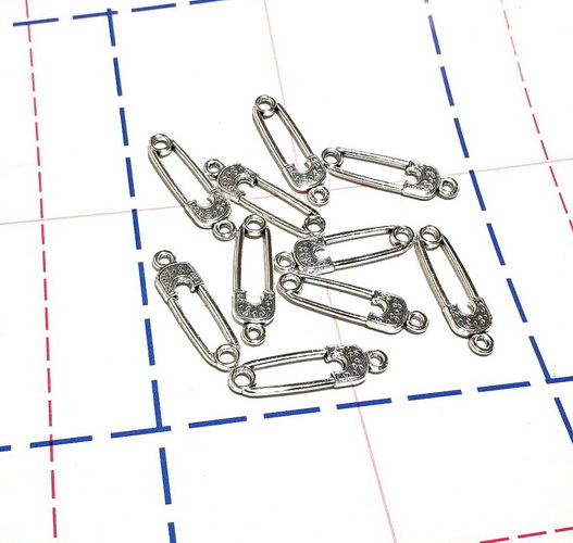 276 Подвеска 8*30 мм Булавка Серебро