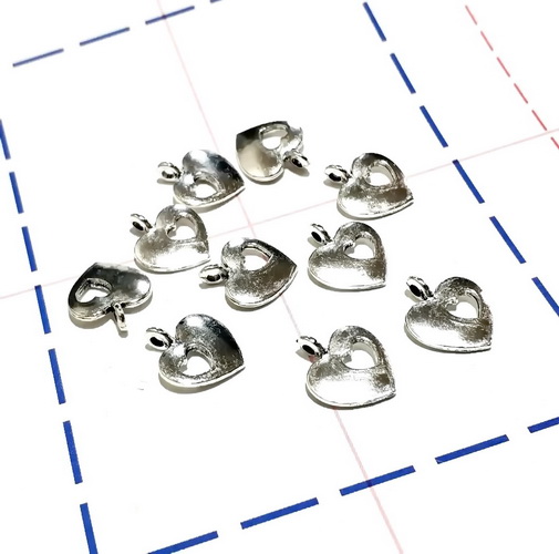 279 Подвеска 13*15 мм Сердце Серебро