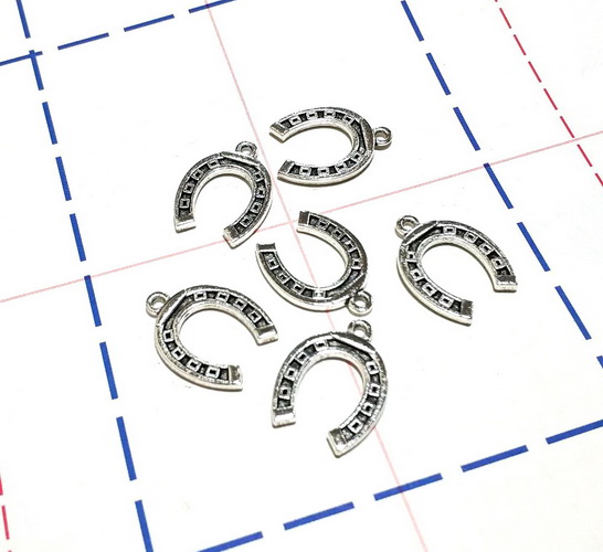 289 Подвеска 15*20 мм Подкова Серебро