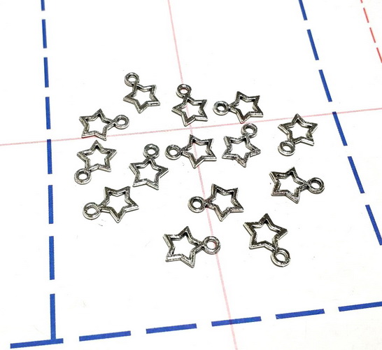 291 Подвеска 10*12 мм Звезда Серебро