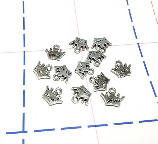 294 Подвеска 13*10 мм Корона Серебро