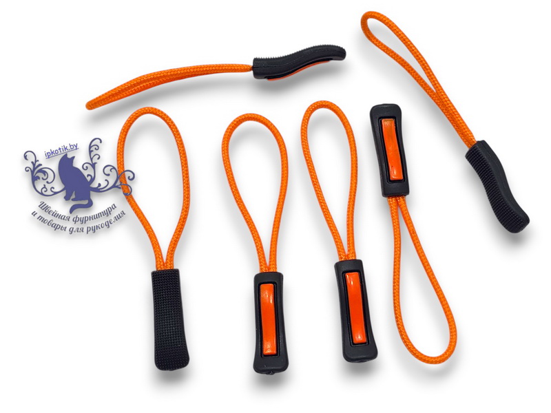 Пуллер со шнурком 25шт/уп арт.13 Черный/оранжевый