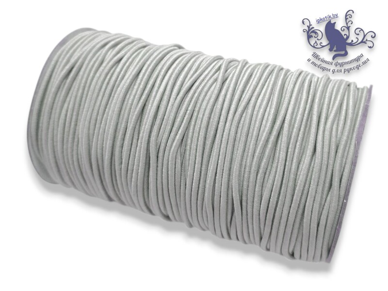 резинка шляпная 2,5мм УПАКОВКА 100м/боб (+-3м) Сиреневый