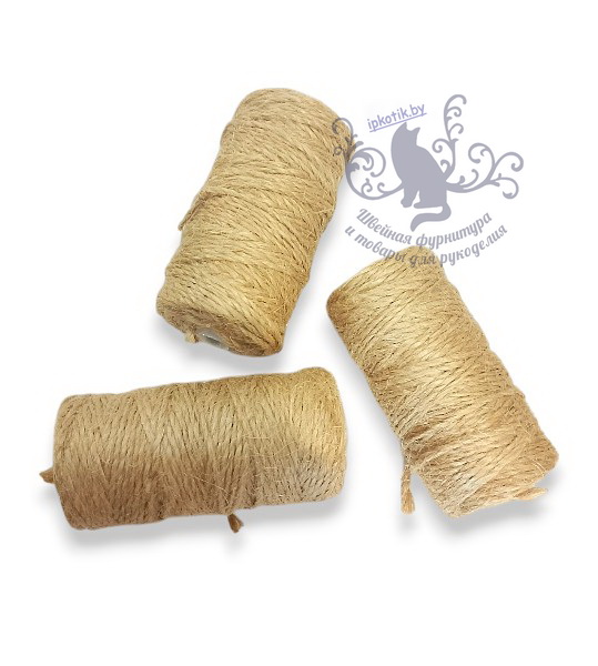 Шпагат джутовый 2-3мм 50м/боб