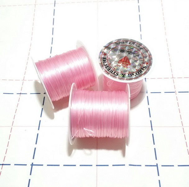 Спандекс без оплетки 0,7мм 18м/боб (+-1м) Светло-розовый