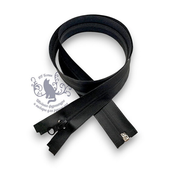 85см Водонепроницаемая молния Витая Т7 Черный LOGO