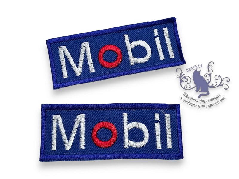 374 Термоаппликация 10,0*4,0см Mobil василек