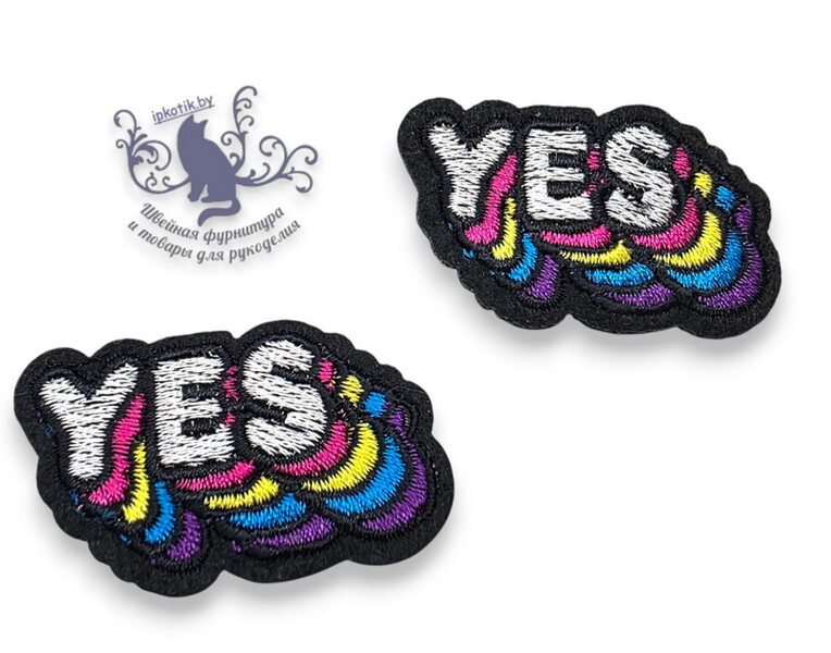 038 Термоаппликация 5,0*3,1 см YES