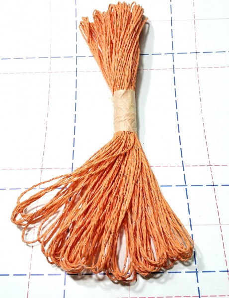 Веревка флористическая 2мм 30м/боб Оранжевый