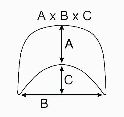 Схема размеров козырьков